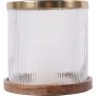 Laura Ashley Large Ribbed Reed Glass Hurricane by Ora Designs | Style Our Home