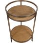 Rattan Dusky Gold Bar Trolley by Libra Designs | Style Our Home
