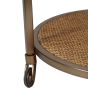 Rattan Dusky Gold Bar Trolley by Libra Designs | Style Our Home
