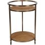 Rattan Dusky Gold Bar Trolley by Libra Designs | Style Our Home
