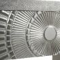 Coco Silver Embossed Metal Console by Libra Designs | Style Our Home