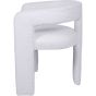Ivory Fully Upholstered Slub Chair by Libra | Style Our Home