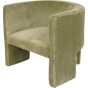 Green Velvet Tri-Leg Chair by Libra | Style Our Home
