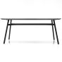Bronks Black Acacia Fixed Dining Table  180cm by Libra Designs | Style Our Home
