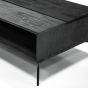 Bronks Black Acacia Coffee Table with Motion Top Mechanism by Libra Designs | Style Our Home
