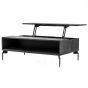 Bronks Black Acacia Coffee Table with Motion Top Mechanism by Libra Designs | Style Our Home
