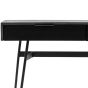 Bronks Black Acacia Console Table with Two Drawers 130cm by Libra Designs | Style Our Home
