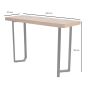 Marston Geometric II Wooden Hall Console Table Small by Libra Designs | Style Our Home
