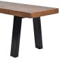 Burnham II Herringbone Wooden Bench 220cm by Libra Designs | Style Our Home
