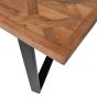 Marston II Geometric Wooden Dining Table 220cm by Libra Designs | Style Our Home
