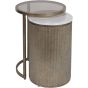 Belvedere Aged Gold Nesting Side Table by Libra | Style Our Home
