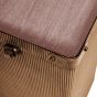 Hunter Corrugated Antique Gold Storage Trunk Accent Table by Libra Designs | Style Our Home

