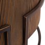 Hunter Corrugated Antique Gold Accent Table by Libra Designs | Style Our Home

