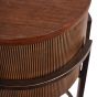 Hunter Corrugated Antique Gold Console Table by Libra Designs | Style Our Home
