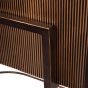 Hunter Corrugated Antique Gold Console Table by Libra Designs | Style Our Home
