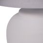 Rhodes White Ceramic Lamp base with Shade Large E27 LED GLS by Libra Designs | Style Our Home
