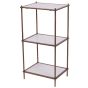 Hylas Antique Copper Frame Ceramic Three Tier Shelving Unit by Libra Designs | Style Our Home
