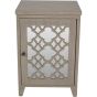 Laura Ashley Grey Greystead Wooden Mirrored One Door Chest