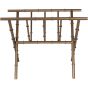 Laura Ashley Antique Brass Bamboo Finish Magazine Rack

