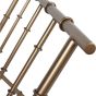 Laura Ashley Antique Brass Bamboo Finish Magazine Rack
