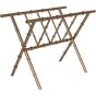 Laura Ashley Antique Brass Bamboo Finish Magazine Rack
