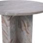 Cavallo Fantasy Brown Marble Side Table by Libra Designs | Style Our Home