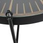 Palladium Coffee Clock Table with Moving Dials Black Gold by Libra Designs | Style Our Home