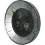 Palladium Wall Clock with moving Dials Black Nickel 80cm by Libra Designs | Style Our Home