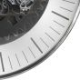 Palladium Wall Clock with moving Dials Black Nickel 80cm by Libra Designs | Style Our Home