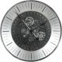 Palladium Wall Clock with moving Dials Black Nickel 80cm by Libra Designs | Style Our Home