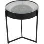 Palladium Side Table Clock with Moving Dials Black Nickel by Libra Designs | Style Our Home