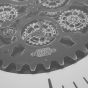 Palladium Coffee Table Wall Clock with Moving Dials by Libra Designs | Style Our Home