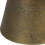 Bristol II Antique Brass and Light Travertine Coffee Table Small 60cm