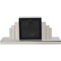 Plaza Nickel Mantel Clock by Libra Designs | Style Our Home