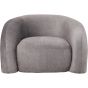 Casa Upholstered Curved Snug Chair Grey by Libra Designs | Style Our Home
