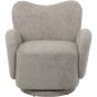 Bingham Upholstered Swivel Chair Mink by Libra Designs | Style Our Home