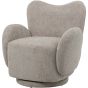 Bingham Upholstered Swivel Chair Mink by Libra Designs | Style Our Home