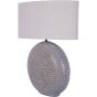 Lugo Ceramic Table Lamp Grey by Libra Designs | Style Our Home