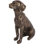 Laura Ashley Bronze Large Sitting Dog Sculpture by Ora Designs | Style Our Home