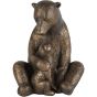 Laura Ashley Bronze Bear with Cub Sculpture by Ora Designs | Style Our Home