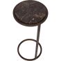 Iowa Accent Table Brown Emperador Marble