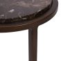 Iowa Accent Table Brown Emperador Marble