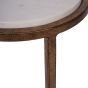 Iowa Accent Table White Banswara Marble