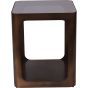 Thorn Square Metal and Glass Side Table