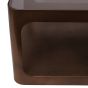 Thorn Metal and Glass Square Coffee Table