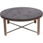 Dalas Black Sandblasted Wood and Champagne Frame Coffee Table by Ora Designs | Style Our Home