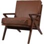 Athea Wooden Upholstered Leather Armchair by Ora Designs | Style Our Home