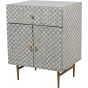 Burg Bone Inlay 2 Door Bedside by Ora Designs | Style Our Home