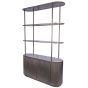 Belvet Aged Gold Shelving Unit With Storage by Ora Designs | Style Our Home