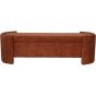 Lomond Upholstered Storage Bench Terracotta